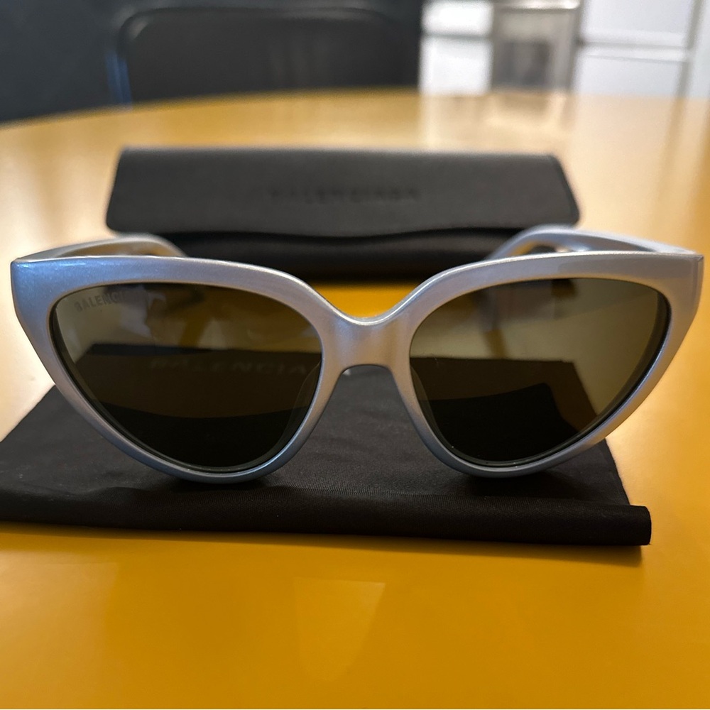 Balenciaga gray women’s sunglasses